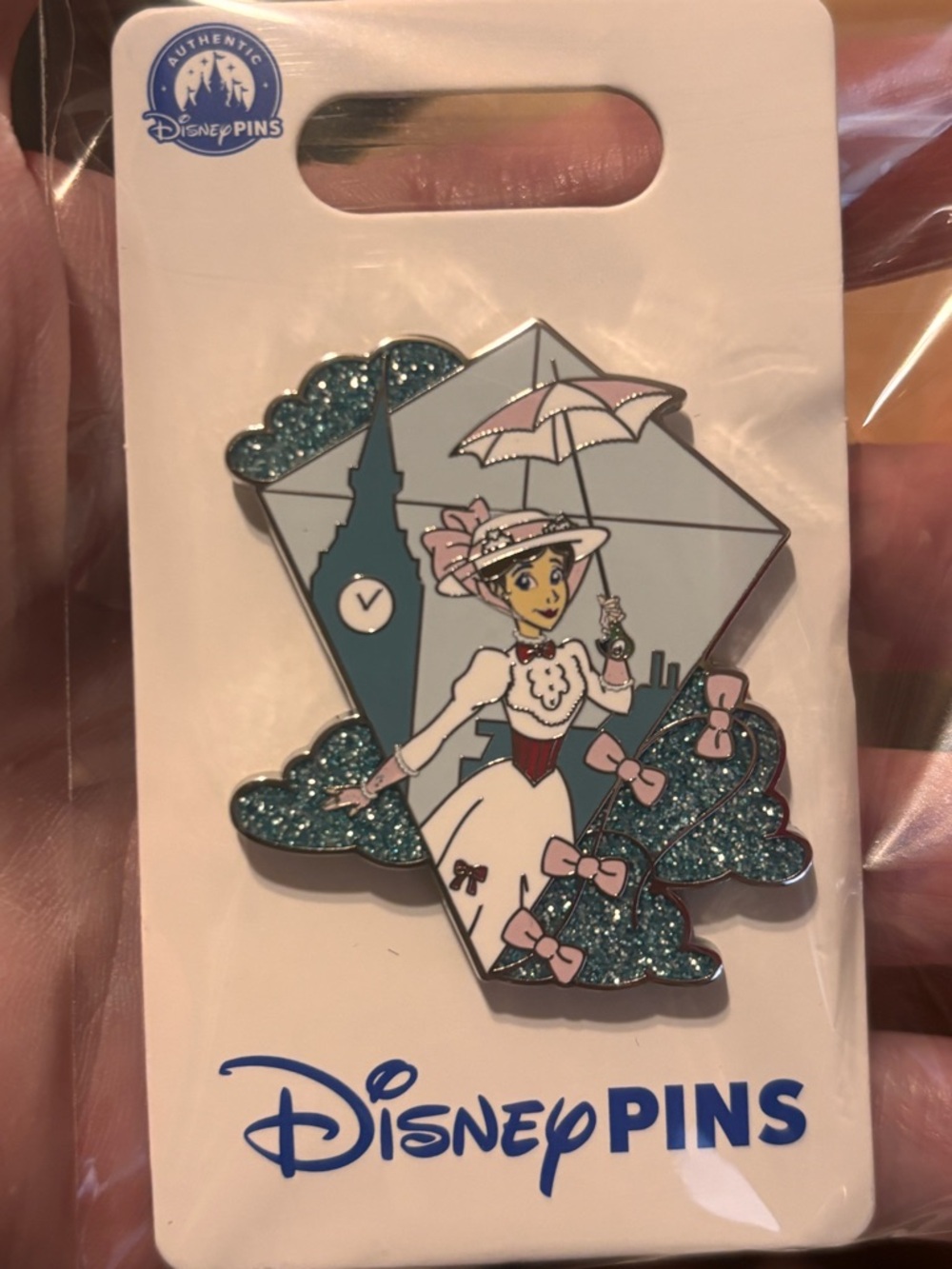 Glitter Mary Poppins Kite Disney Pin - Picture 4 of 5